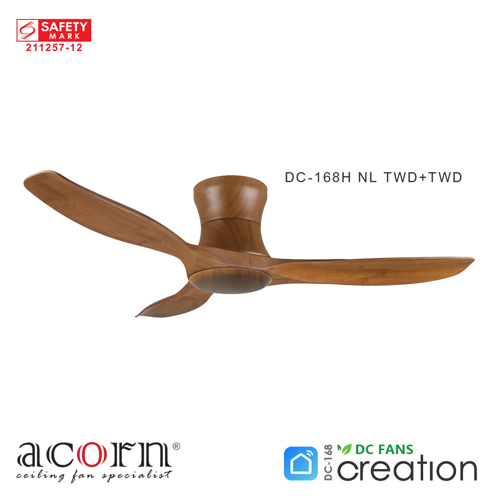 Acorn - Creation Smart Ceiling Fan (Teak Wood Hugger)