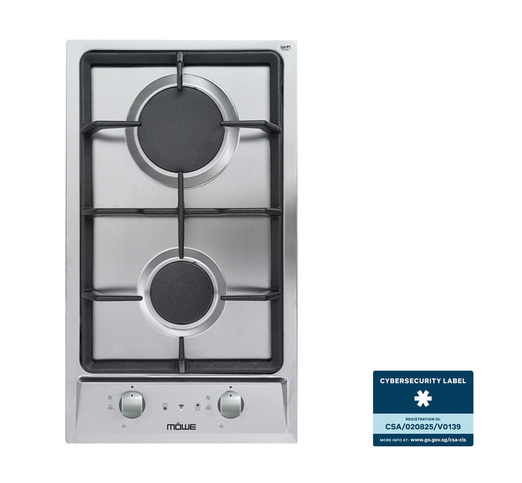 MÖWE –30cm 2 Burners Wi-Fi Glass Hob (Smart)