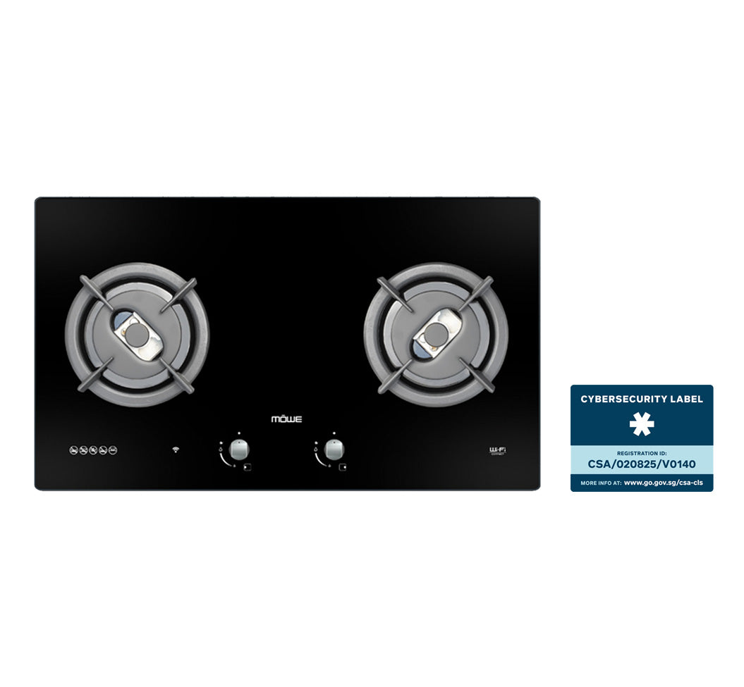 MÖWE –78cm 2 Burners Wi-Fi Glass Hob (Smart)