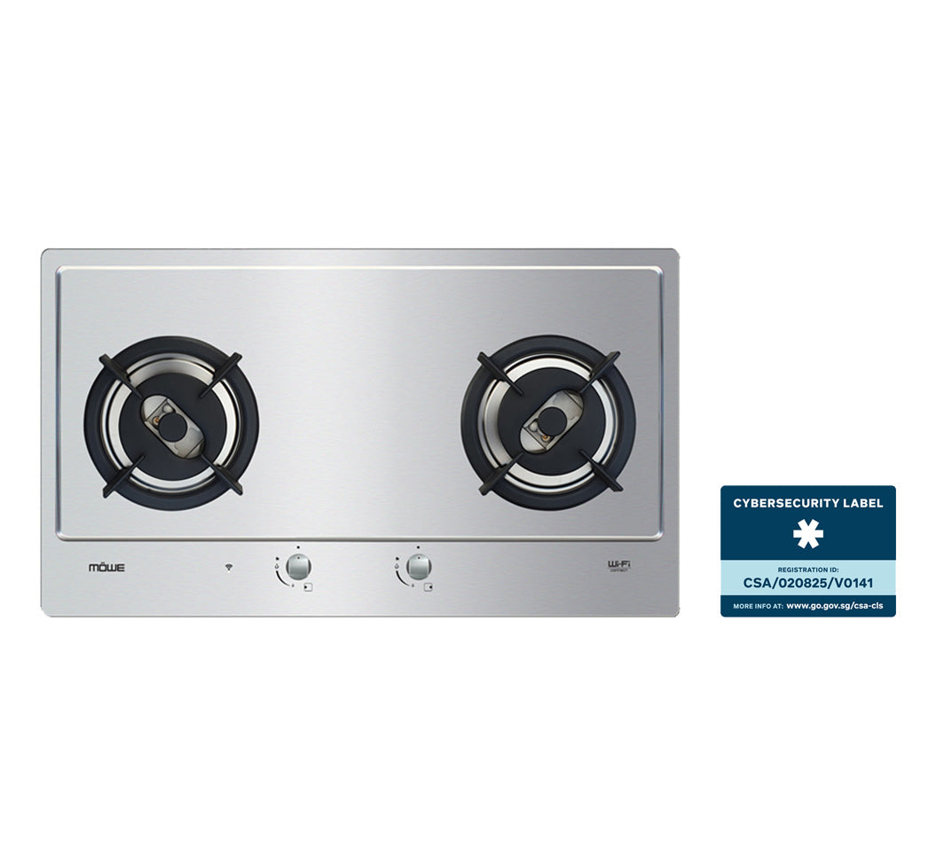 MÖWE –78cm 2 Burners Wi-Fi Glass Hob (Smart)