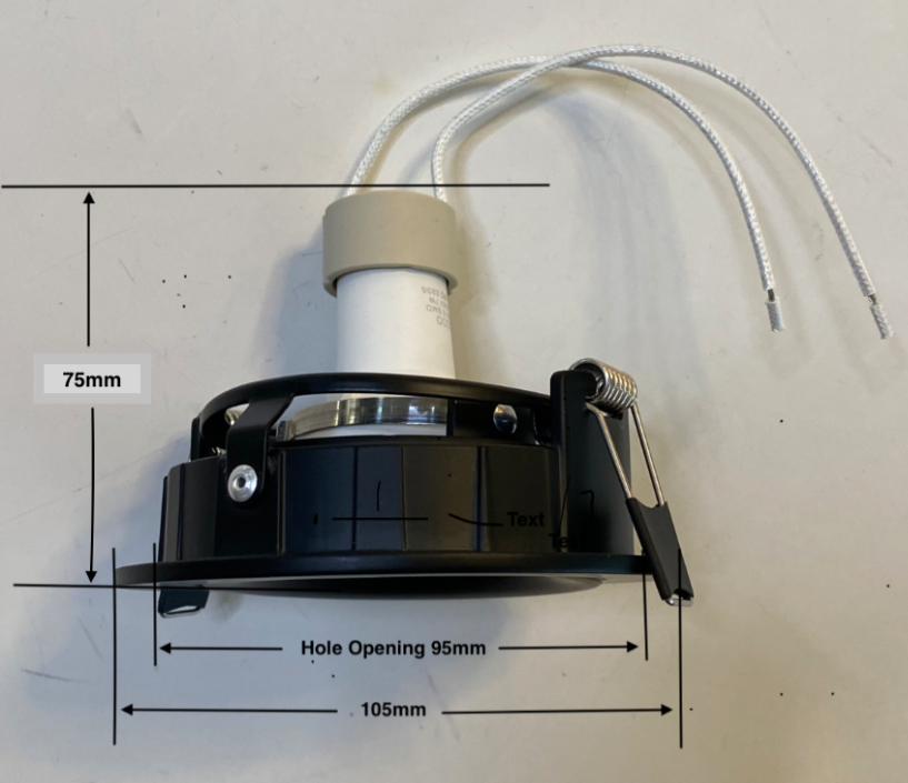 ECODO Downlight Casing - 105 HALO (GU10)