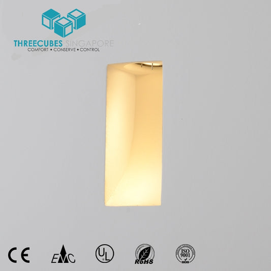 Akiya Frameless Wall Light Fitting(1 W Cree LED) - Three Cubes Lightings (Singapore)
