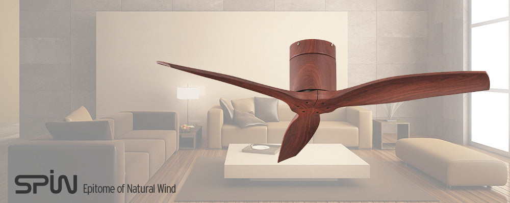 FAN Savannah (SPIN) - Walnut Grain - Three Cubes Lightings (Singapore)