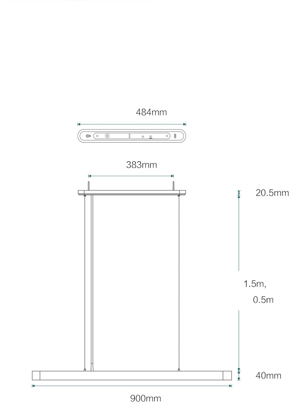 Yeelight CRYSTAL Smart LED Pendant Lamp Yeelight (With Voice Control) - Three Cubes Lightings (Singapore)