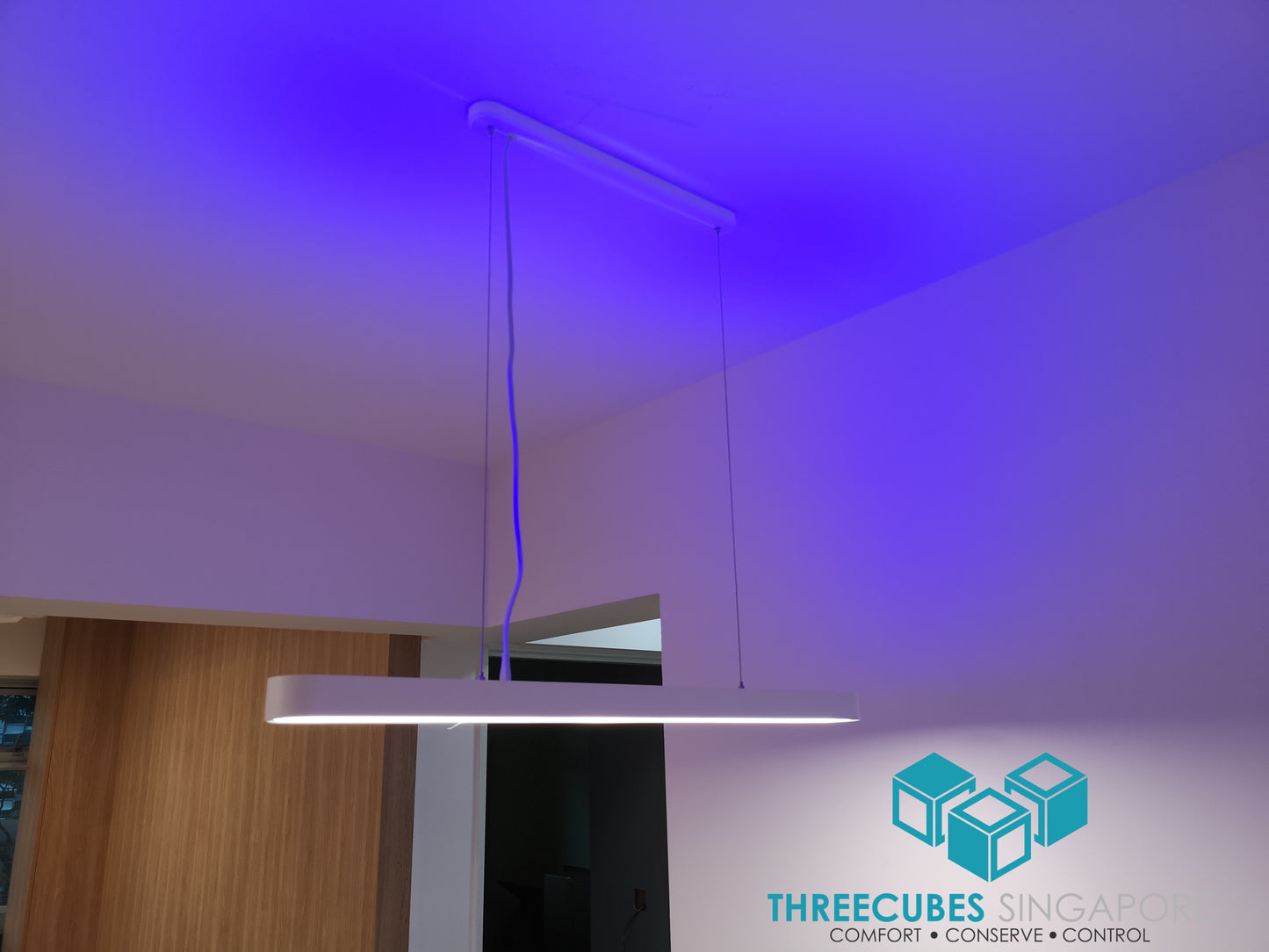 Yeelight CRYSTAL Smart LED Pendant Lamp Yeelight (With Voice Control) - Three Cubes Lightings (Singapore)