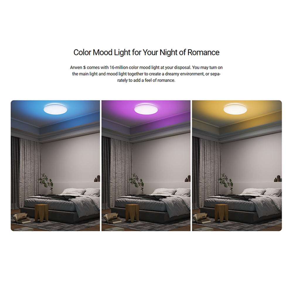 Yeelight Arwen smart white LED Ceiling Lights (Ambience Backlight)