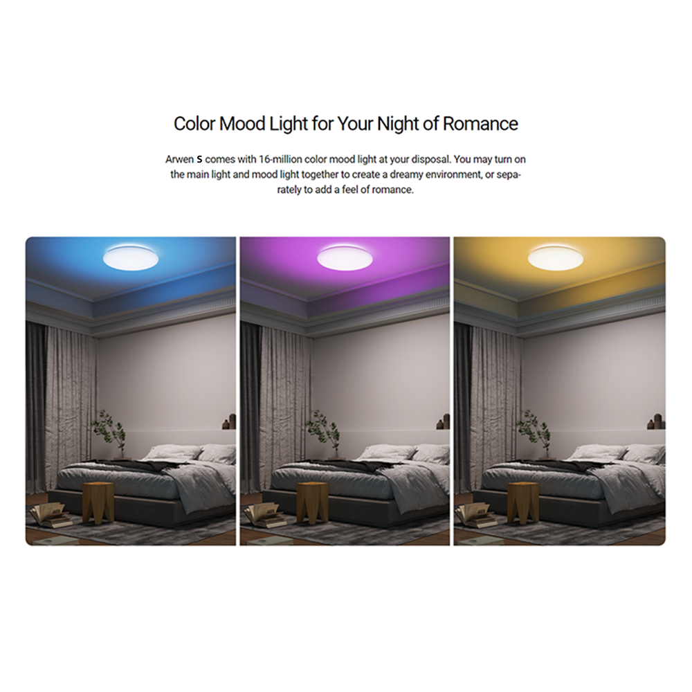 Yeelight Arwen smart white LED Ceiling Lights (Ambience  Backlight)