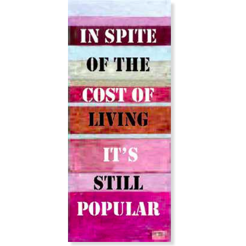 Painted Wood- Cost of Living - Three Cubes Lightings (Singapore)