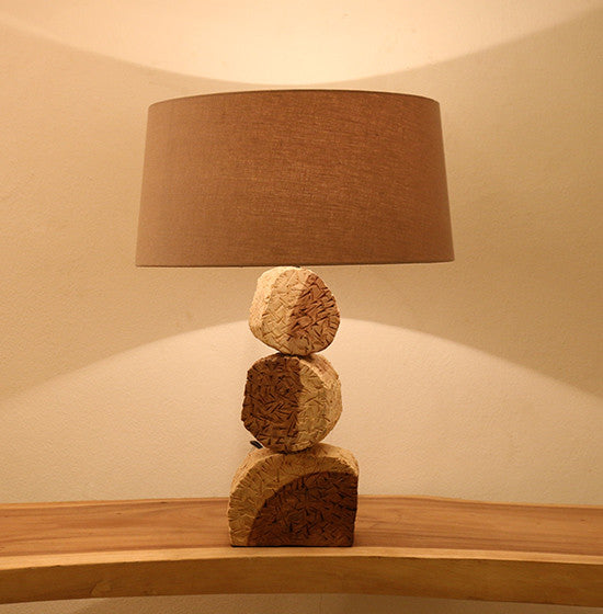 Table Lamp (Beaten Medium) - Three Cubes Lightings (Singapore)