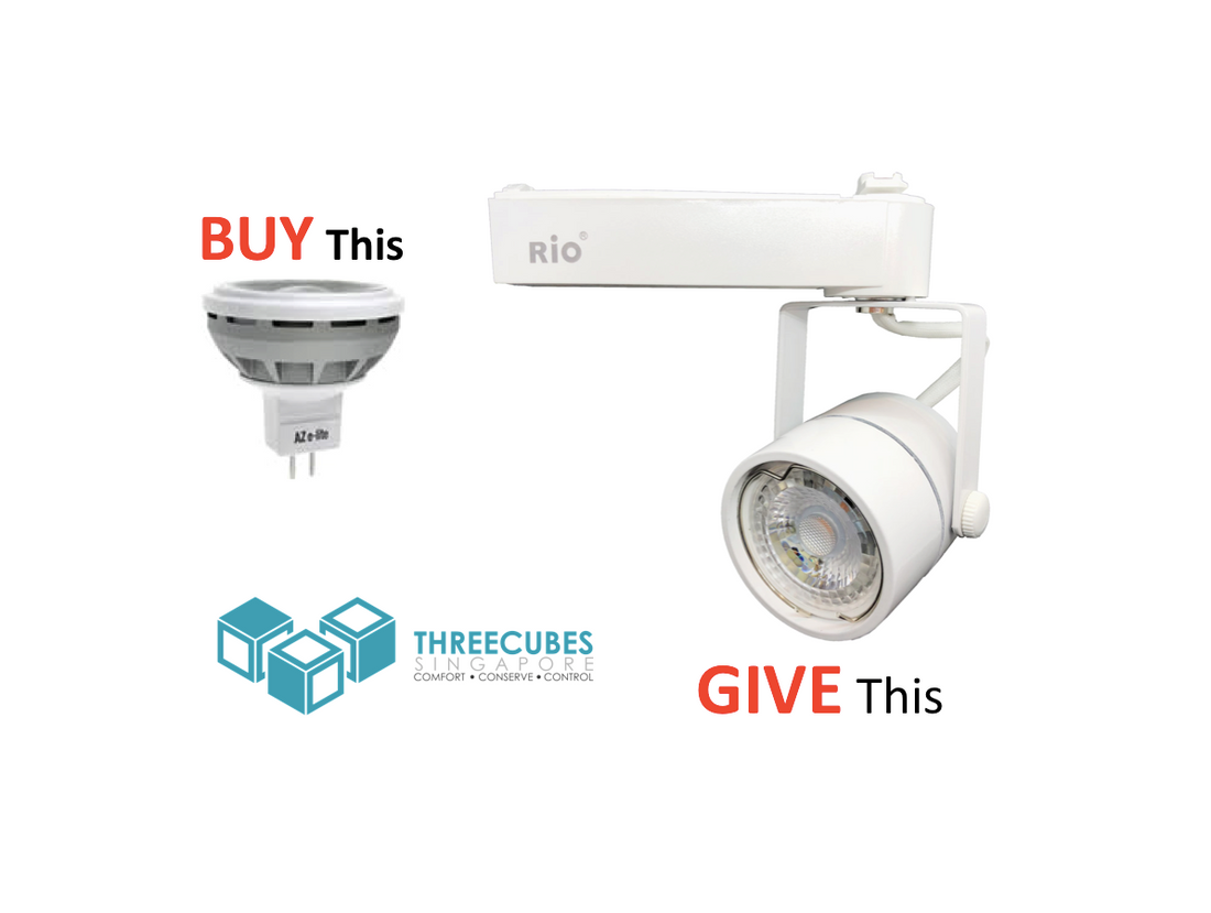 Buy a Bulb, Claim a Track Light Fitting.