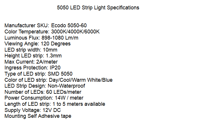 5050 LED Strip Light (5m)