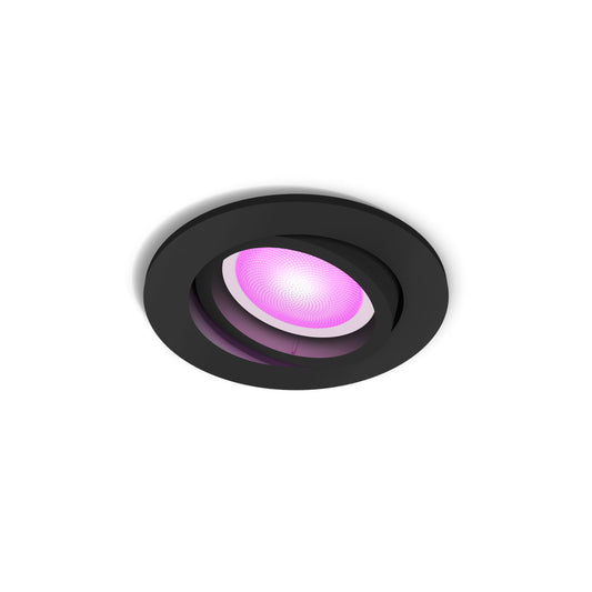 Hue White and Color Ambiance Centura Recessed Spotlight Black 1x4.2W