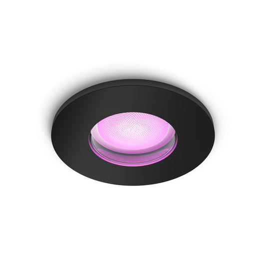 Hue Chrome and Color Ambiance Xamento Recessed Spotlight Black 1x4.2W