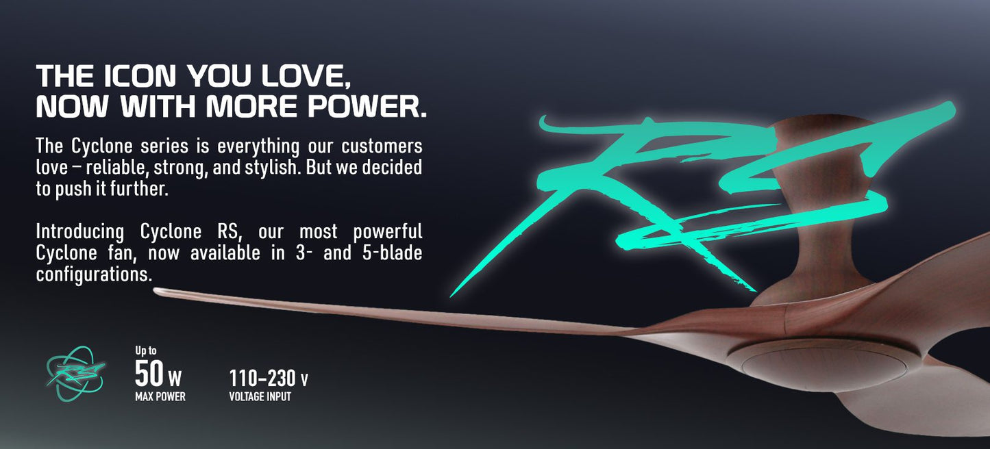 Point One Cyclone VSPEC-IV RS 3-Blade Smart Ceiling Fan