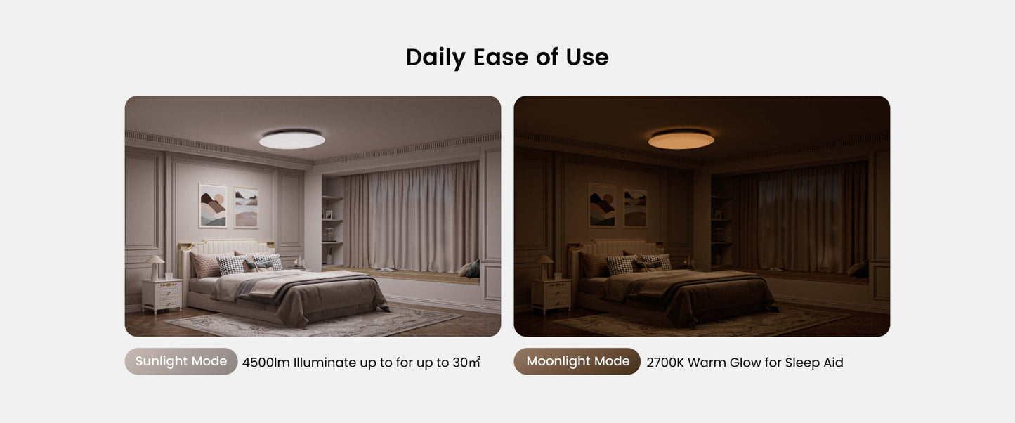 Yeelight Arwen Ceiling Light D Series (RGBIC, Quick Change, Backlight)