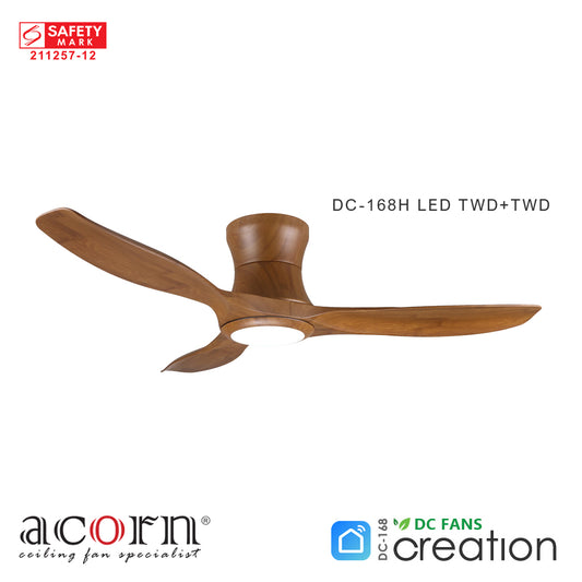 Acorn - Creation Smart Ceiling Fan (Teak Wood Hugger)