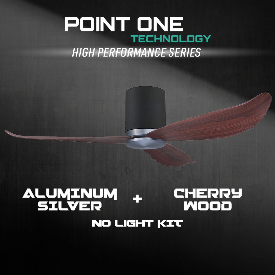 Black Cylinder + Aluminum Silver Casing / Cherrywood | No