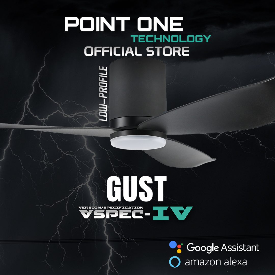 Point One Gust VSPEC-IV Smart Ceiling Fan (Blade 08)