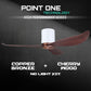 White Cylinder + Copper Bronze Casing / Cherrywood | No