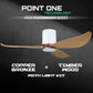 White Cylinder + Copper Bronze Casing / Timber | Yes