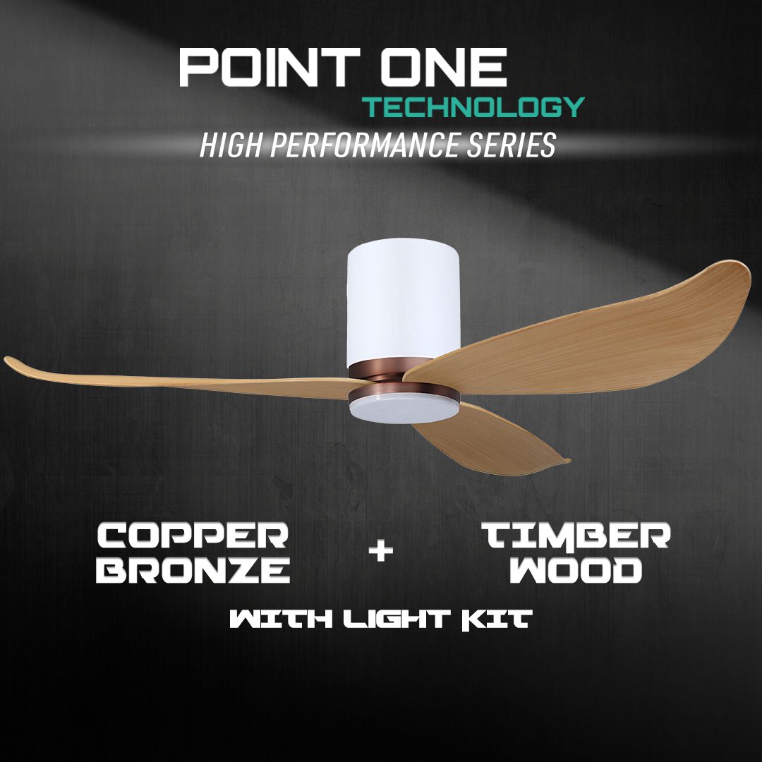 White Cylinder + Copper Bronze Casing / Timber | Yes