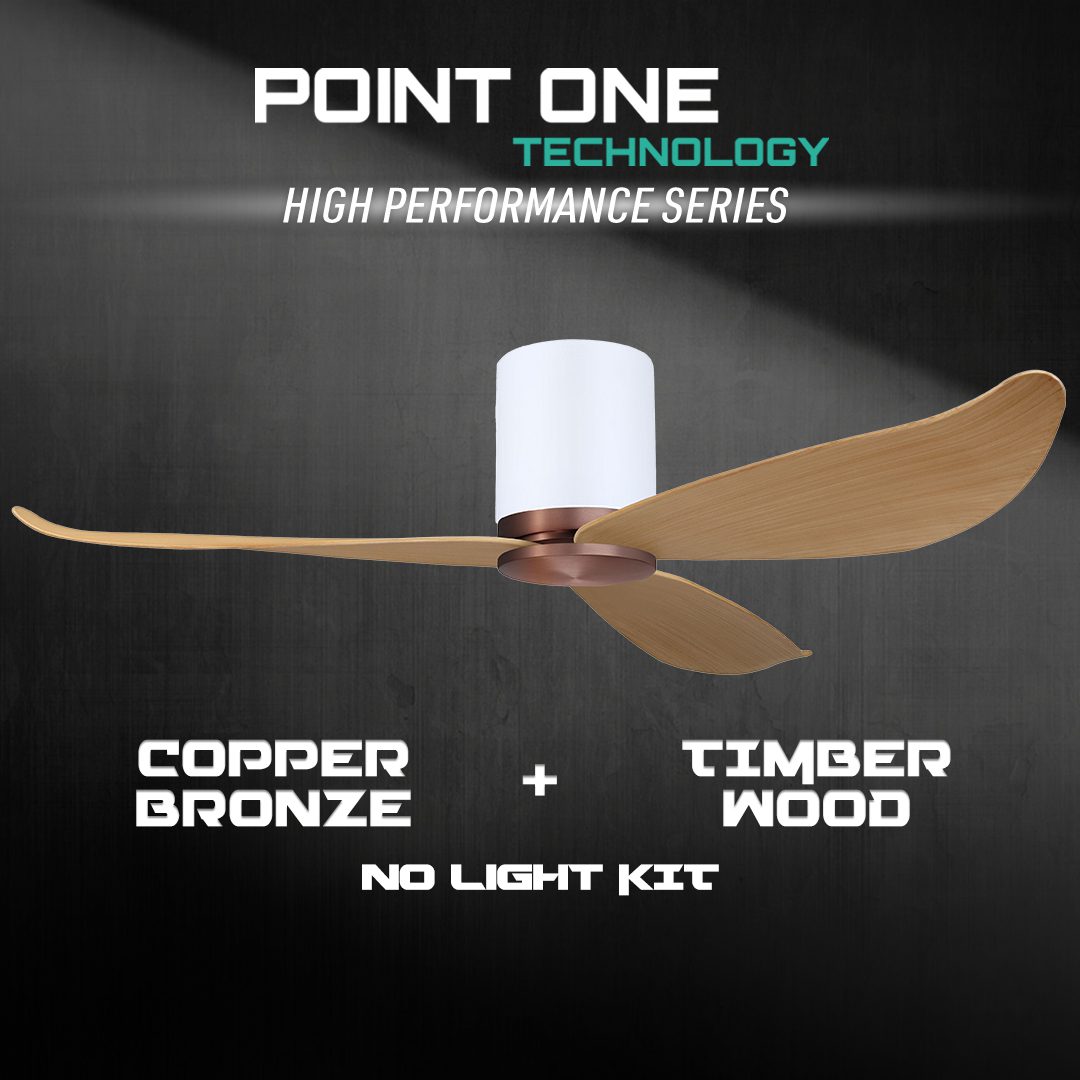White Cylinder + Copper Bronze Casing / Timber | No
