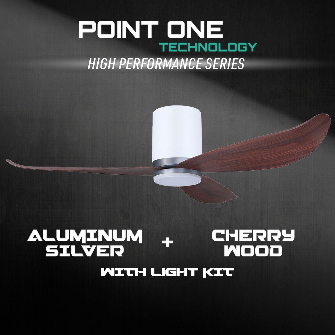 White Cylinder + Aluminum Silver Casing / Cherrywood | Yes
