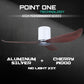 White Cylinder + Aluminum Silver Casing / Cherrywood | No
