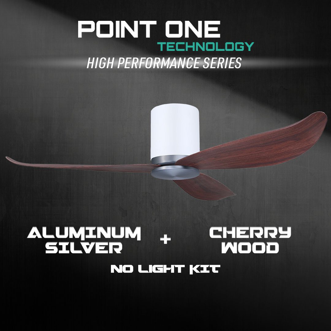 White Cylinder + Aluminum Silver Casing / Cherrywood | No