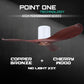 White Cylinder + Copper Bronze Casing / Cherrywood | No