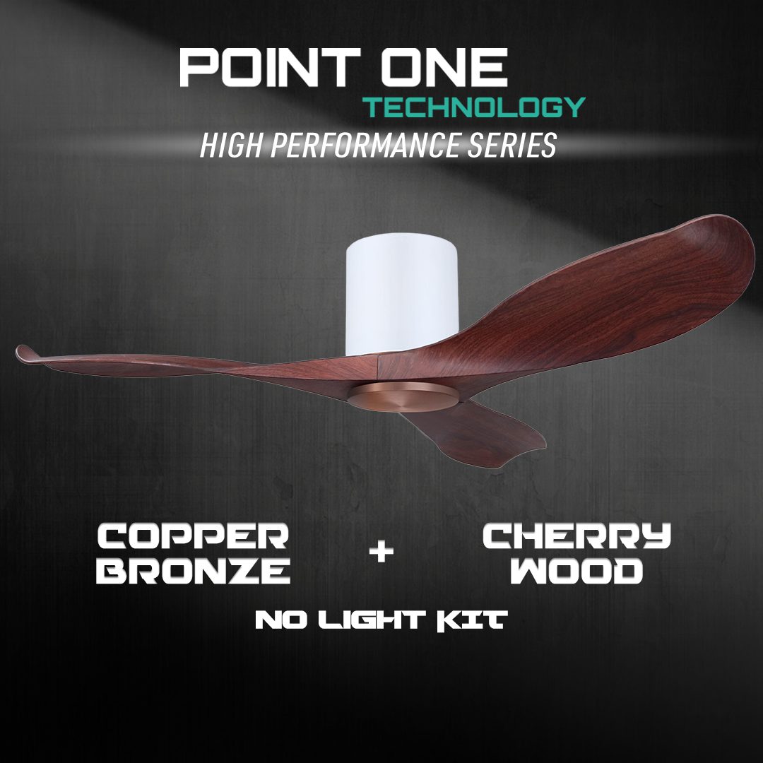 White Cylinder + Copper Bronze Casing / Cherrywood | No