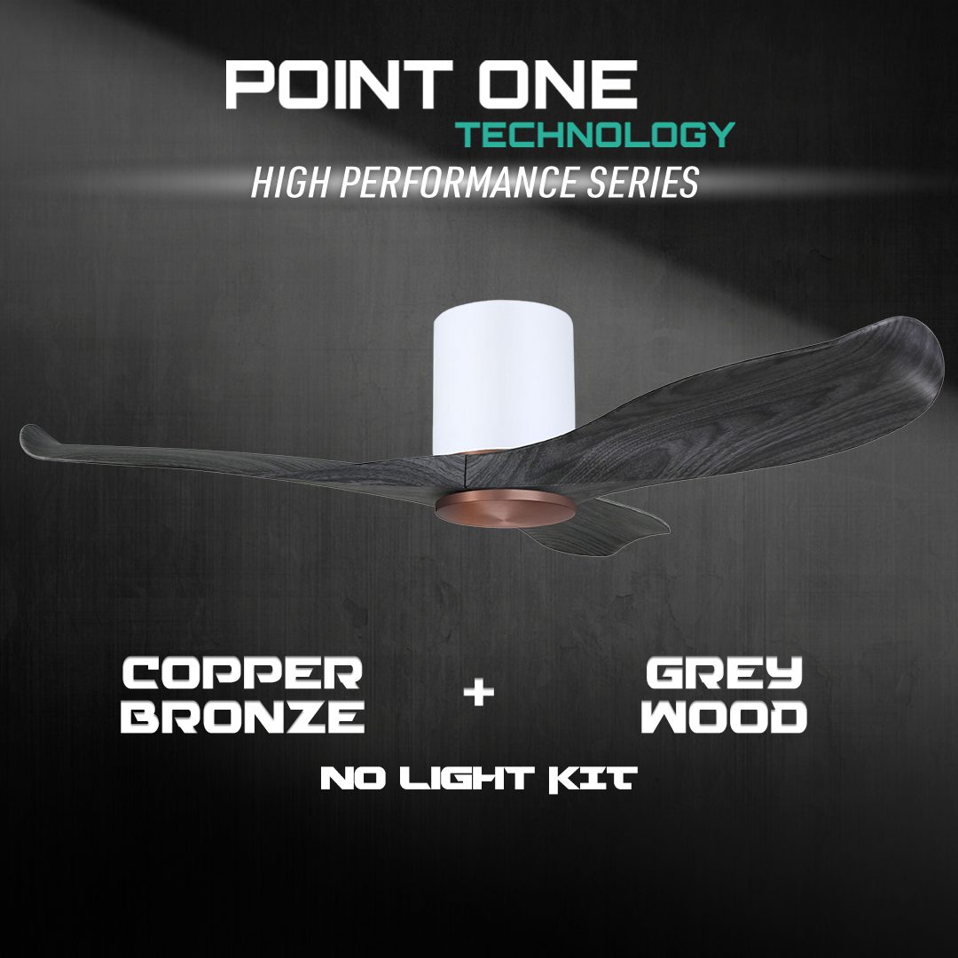 White Cylinder + Copper Bronze Casing / Greywood | No