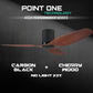 Black Cylinder + Carbon Black Casing / Cherrywood | No