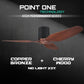 Black Cylinder + Copper Bronze Casing / Cherrywood | No