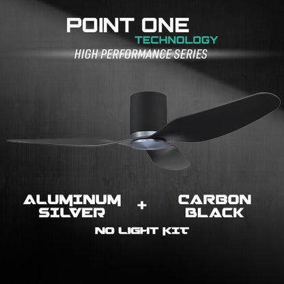 Black Cylinder + Aluminum Silver Casing / Carbon Black | No