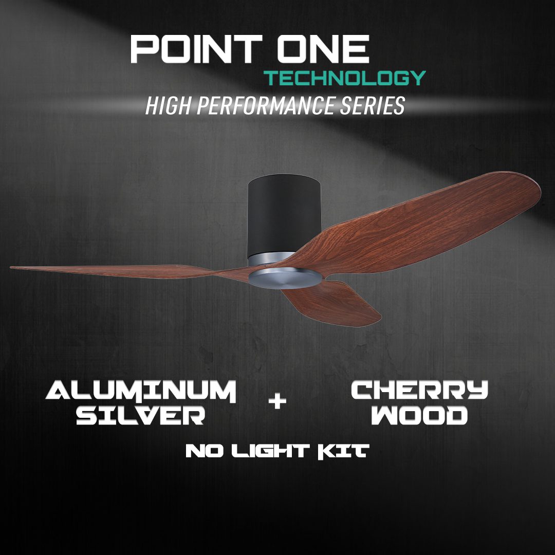 Black Cylinder + Aluminum Silver Casing / Cherrywood | No