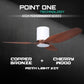 White Cylinder + Copper Bronze Casing / Cherrywood | Yes