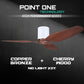 White Cylinder + Copper Bronze Casing / Cherrywood | No