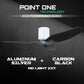 White Cylinder + Aluminum Silver Casing / Carbon Black | No