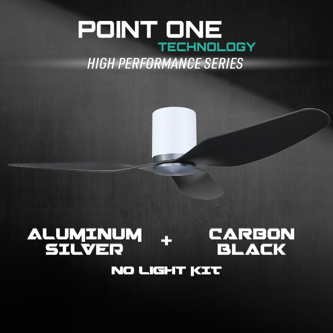 White Cylinder + Aluminum Silver Casing / Carbon Black | No