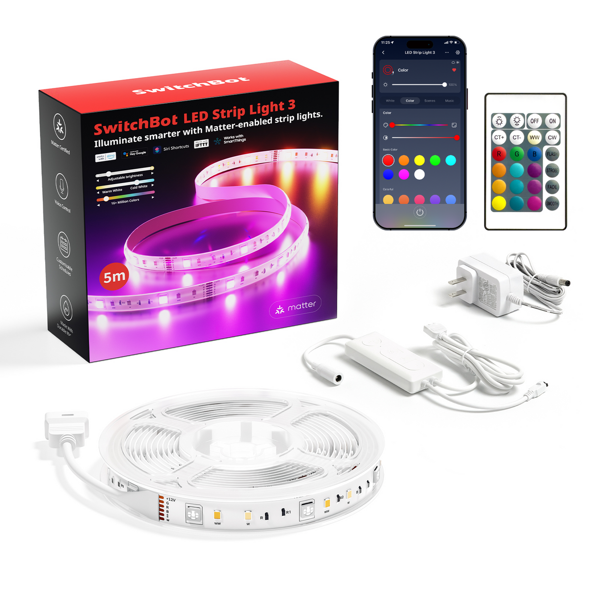 SwitchBot LED Strip Light 3 (UK Plug)