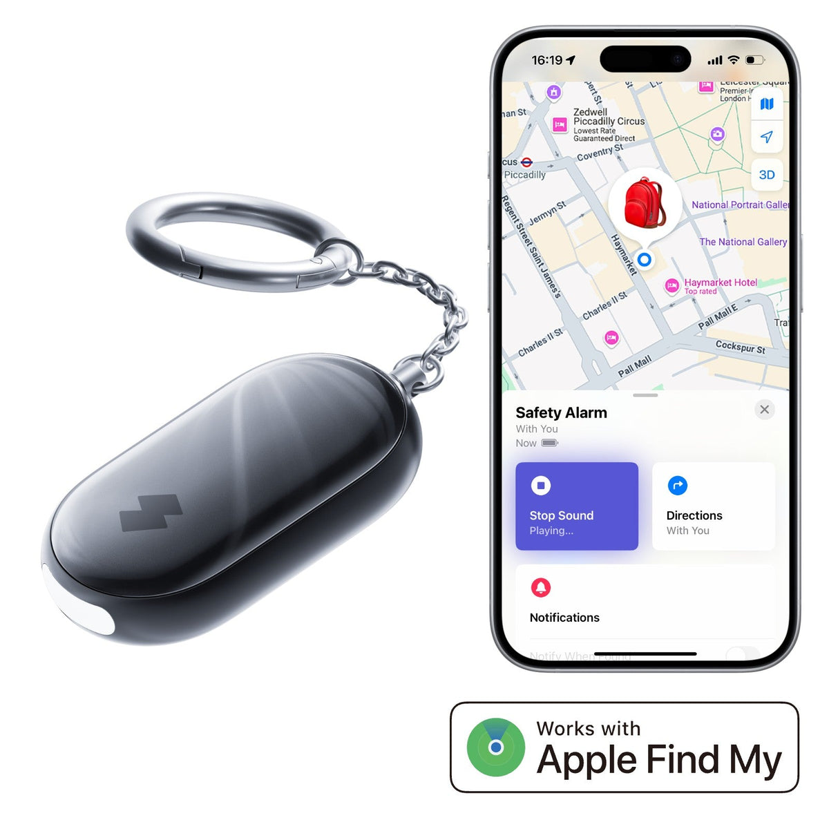 SwitchBot Safety Alarm - Black