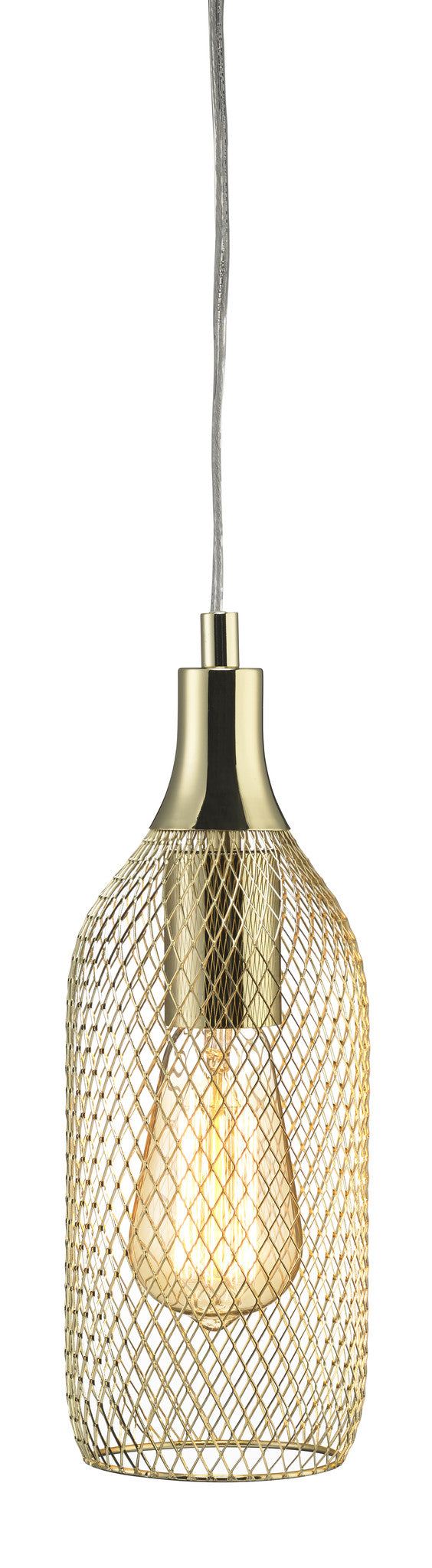 Pendant Lamp (MARKSLÖJD-GRID original) Black/Brass - Three Cubes Lightings (Singapore)