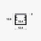 10mm Trimless Aluminium Profile for NEAR LED strips (recessed)