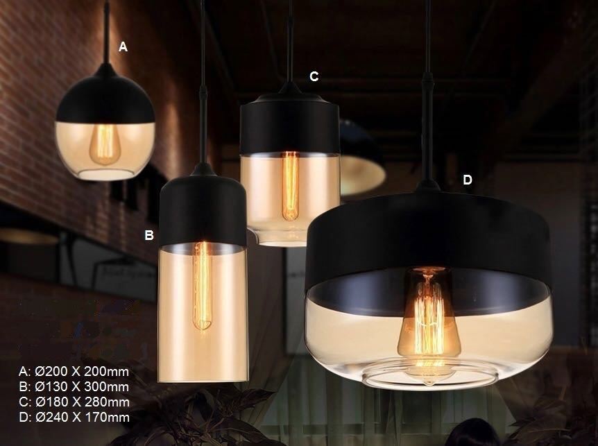 Pendant Lamp (assorted glass) - Three Cubes Lightings (Singapore)