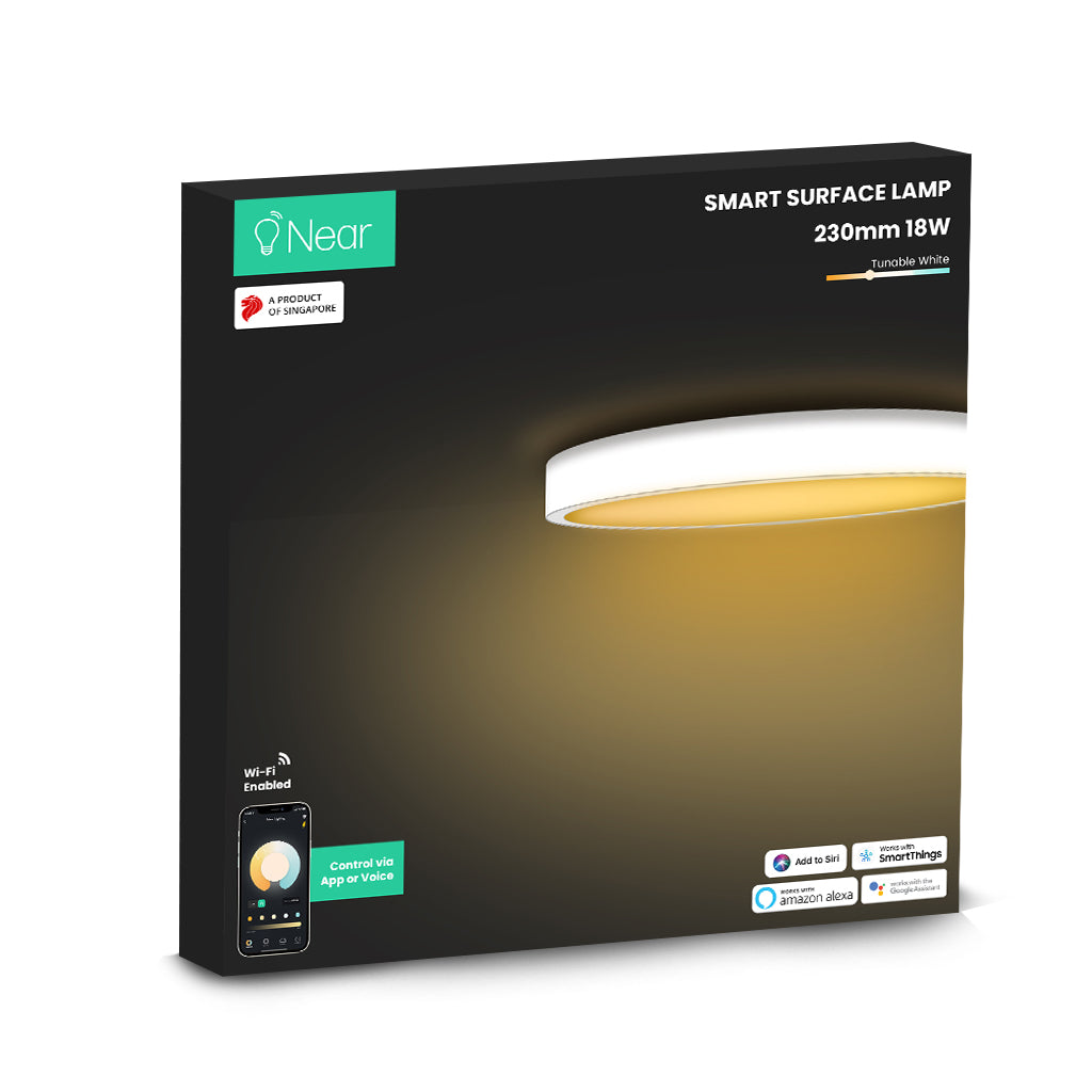 NEAR LED Ceiling Light Smart Wi-Fi, Round, 230mm, 18W (White to Warm)