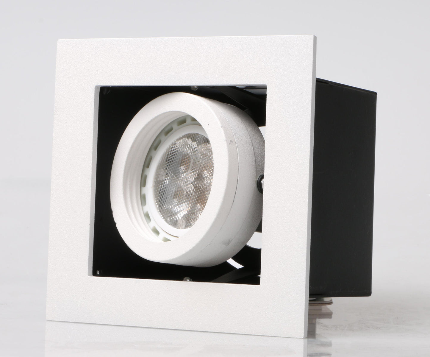 LED recessed Adjustable Spotlight Single Downlights (GU10/MR16) with spot rim - Three Cubes Lightings (Singapore)