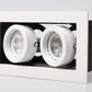 LED recessed Adjustable Spotlight Double Downlights (GU10/MR16) with spot rims - Three Cubes Lightings (Singapore)