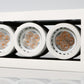 LED recessed Adjustable Spotlight Triple Downlights (GU10/MR16) with spot rims - Three Cubes Lightings (Singapore)