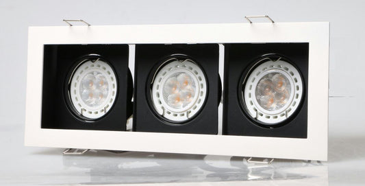 LED recessed Adjustable Spotlight Triple Downlights (GU10/MR16) - Three Cubes Lightings (Singapore)